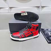 Amiri Skel Top High Top Black Red Sneakers - 3