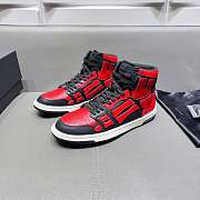 Amiri Skel Top High Top Black Red Sneakers - 2