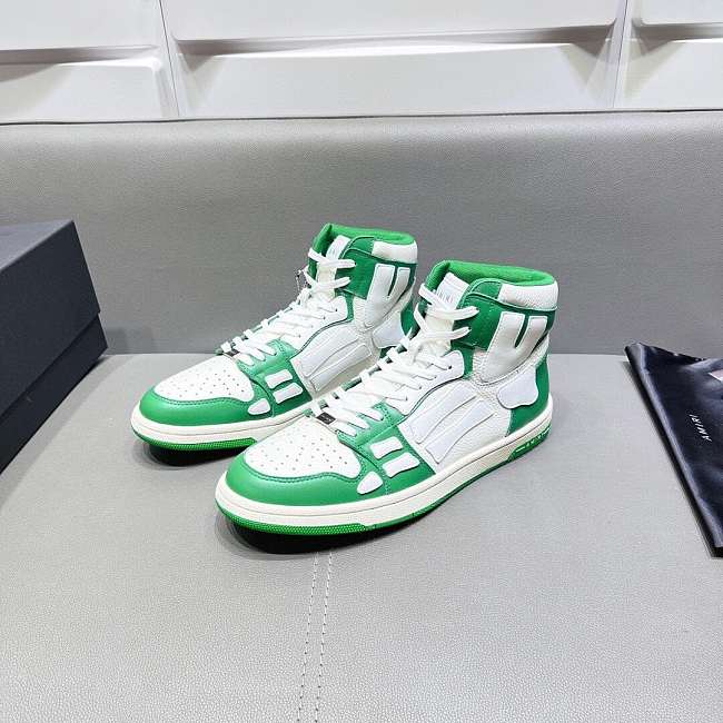 AMIRI Skel Top High Green White 002 - 1
