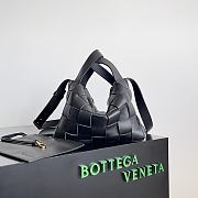 Bottega Veneta Cassette Bowling Black Bag Size 22x16x13CM - 6