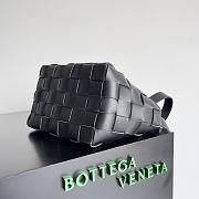 Bottega Veneta Cassette Bowling Black Bag Size 22x16x13CM - 5