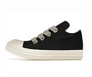Rick Owens Jumbo Lace Recycled Puffer Low Canvas Black Milk - 1