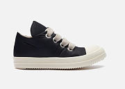 Rick Owens Jumbo Lace Recycled Puffer Low Canvas Black Milk - 4