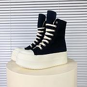 Rick Owens Mega Bumper Sneakers Canvas Black - 1