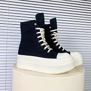 Rick Owens Mega Bumper Sneakers Canvas Black - 3