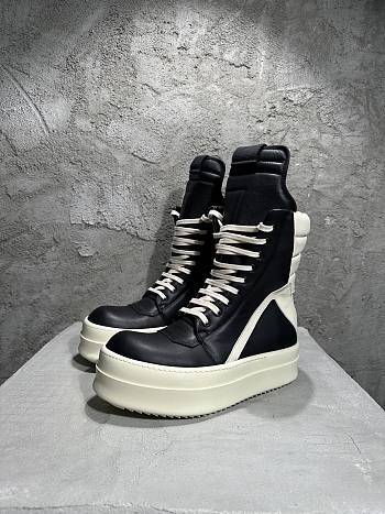 Rick Owens Bumper Geobasket High-top Patent Black