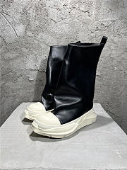 Rick Owens DRKSHDW Black Fogachine Sneak Boots - 6