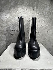 Rick Owens Mega Tractor Leather ankle Boots Black - 3