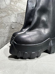 Rick Owens Mega Tractor Leather ankle Boots Black - 4