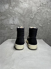 Rick Owens DRKSHDW Vintage Black Canvas High Top Sneakers - 5