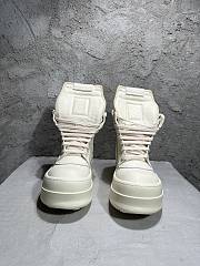 Rick Owens Mega Bumper Geobasket High Patent White - 6