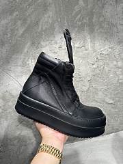 Rick Owens Mega Bumper Geobasket High Patent Black - 2