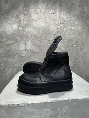 Rick Owens Mega Bumper Geobasket High Patent Black - 4
