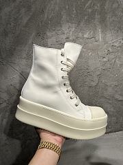 Rick Owens Mega Bumper High-top Patent White - 6