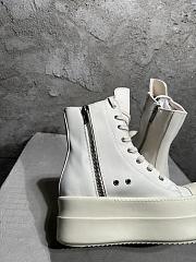 Rick Owens Mega Bumper High-top Patent White - 3