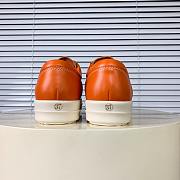 Rick Owens Panelled Leather Sneakers Orange - 6