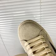 Rick Owens Panelled Velvet Sneakers Beige - 3