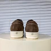 Rick Owens Panelled Velvet Sneakers Brown - 4