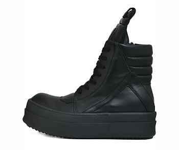 Rick Owens Mega Bumper Geobasket High Patent Black