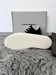 Rick Owens Ramones High Black Canvas Shoes - 3