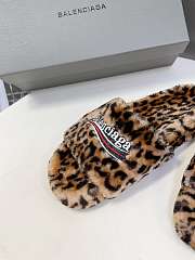 Balenciaga Furry Slide Leopard  - 4