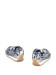 Bottega Veneta Orbit Sneakers Navy Blue Silver - 3