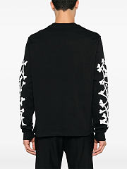 AMIRI BONES STACKED LONG SLEEVE TEE BLACK - 3