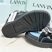 Lanvin Curb Lace-up Sneakers Black Blue - 2