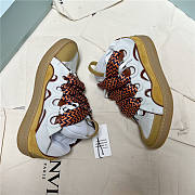 Lanvin Curb Lace-up Sneakers Yellow White - 4