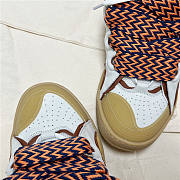 Lanvin Curb Lace-up Sneakers Yellow White - 2