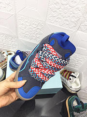 Lanvin Curb Lace-up Sneakers Blue - 2