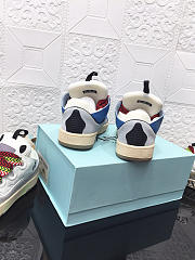 Lanvin Curb Lace-up Sneakers Blue Red - 2