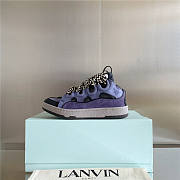 Lanvin Curb Lace-up Sneakers Purple - 6