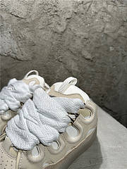 Lanvin Curb Sneaker White Beige - 4