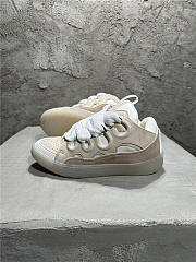 Lanvin Curb Sneaker White Beige - 2