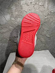 Lanvin Curb Sneaker White Red - 4