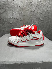 Lanvin Curb Sneaker White Red - 2