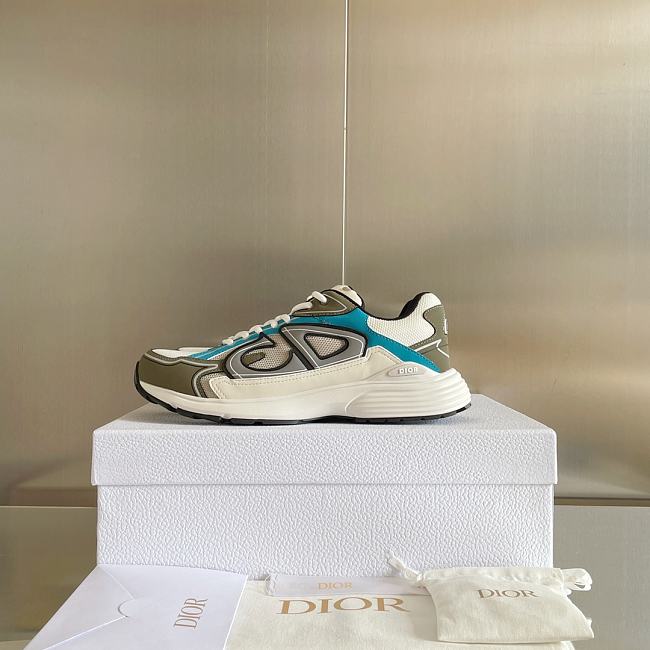 Dior B30 Sneaker Blue and Green Technical Fabric - 1