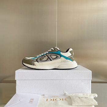 Dior B30 Sneaker Blue and Green Technical Fabric