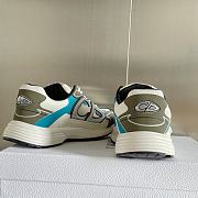 Dior B30 Sneaker Blue and Green Technical Fabric - 5