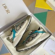 Dior B30 Sneaker Blue and Green Technical Fabric - 4