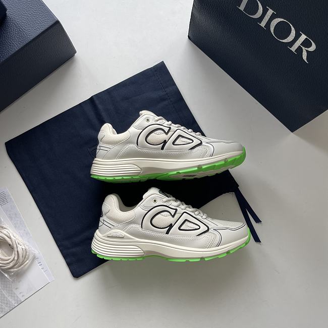 Dior B30 Sneaker Low Top Green White - 1