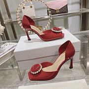 Dior High Heels Pearl Rose D5102-01 (9cm) - 3
