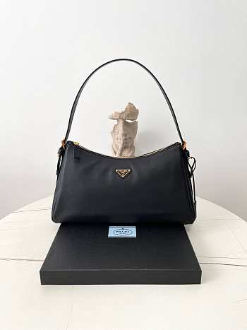 Prada Aimée Leather Black Size 31x18x10cm