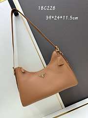 Prada Aimée Leather Caramel Size 39x24x11cm - 4