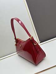 Prada Aimée Patent Leather Red Bag Size 34x19x10cm - 6