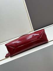 Prada Aimée Patent Leather Red Bag Size 34x19x10cm - 5