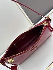 Prada Aimée Patent Leather Red Bag Size 34x19x10cm - 4
