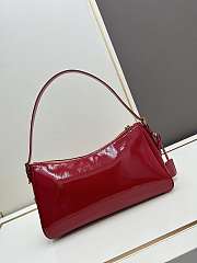 Prada Aimée Patent Leather Red Bag Size 34x19x10cm - 3