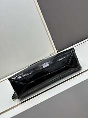 Prada Aimée Patent Leather Black Bag Size 34x19x10cm - 6